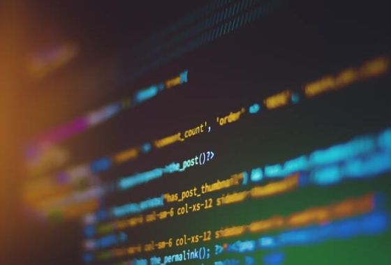 Bild eines Programiercodes